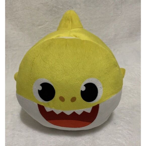 Pinkfong Baby Shark Coin Piggy Bank Plush Yellow Money Box - Picture 2 of 11
